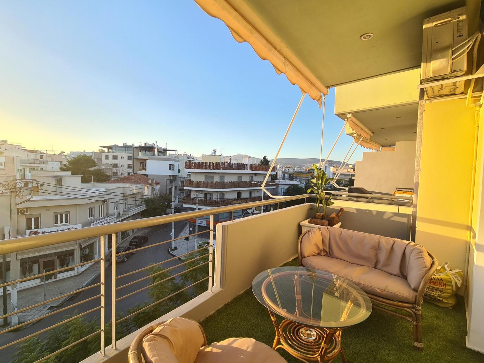 Sunny Home Private Jacuzzi Hydromassage Acropolis & Lycabettus Far View Parking 300M Metro Peristeri Athen Exterior foto