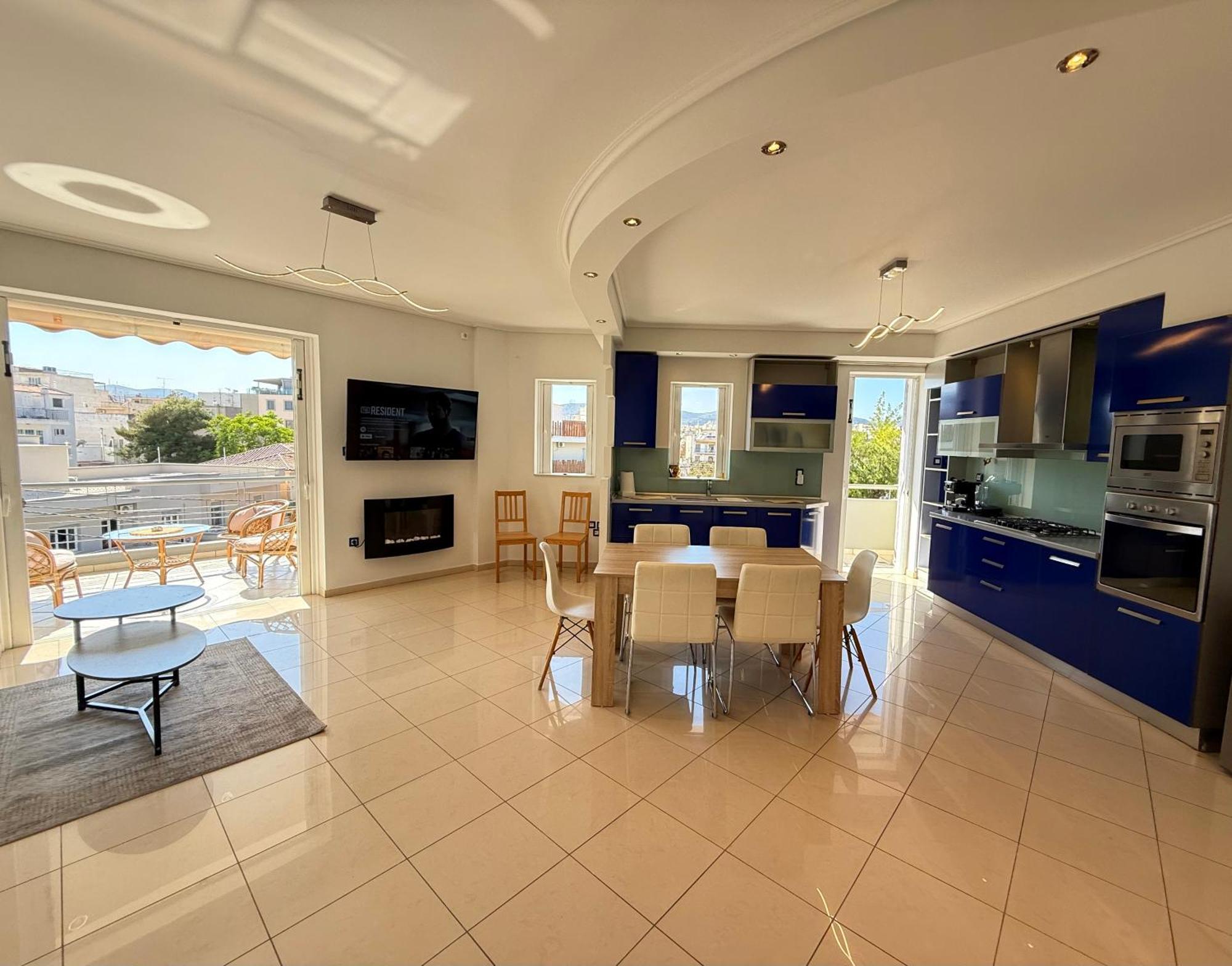 Sunny Home Private Jacuzzi Hydromassage Acropolis & Lycabettus Far View Parking 300M Metro Peristeri Athen Exterior foto