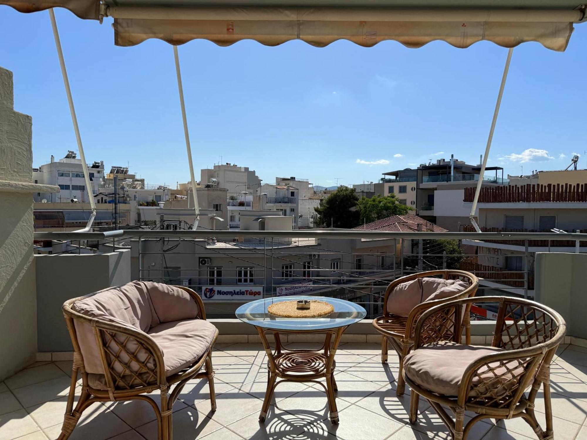 Sunny Home Private Jacuzzi Hydromassage Acropolis & Lycabettus Far View Parking 300M Metro Peristeri Athen Exterior foto